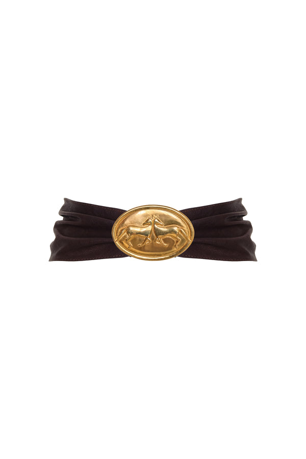 Galope Leather Belt / Brown